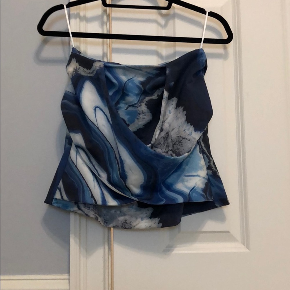 Cameo blue marble skirt
